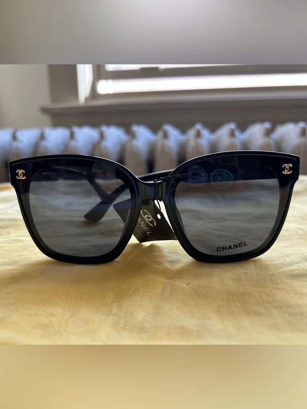 Black Oversized Square Women's Sunglasses